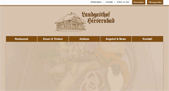 Desktop Screenshot of hirsernbad.ch
