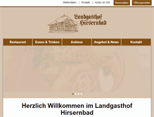 Tablet Screenshot of hirsernbad.ch